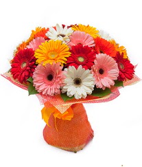 Renkli gerbera buketi  Çanakkale çiçek gönderme sitemiz güvenlidir 