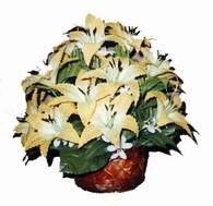 yapay karisik çiçek sepeti   Çanakkale hediye sevgilime hediye çiçek 