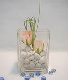2 adet gül camda taslarla   Çanakkale internetten çiçek siparişi 