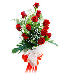 11 adet kirmizi güllerden görsel sölen buket  Çanakkale kaliteli taze ve ucuz çiçekler 