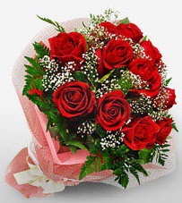 12 adet kırmızı güllerden kaliteli gül  Çanakkale kaliteli taze ve ucuz çiçekler 