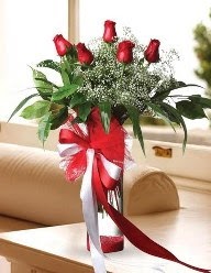 Camda 5 kırmızı gül tanzimi  Çanakkale online çiçek gönderme sipariş 